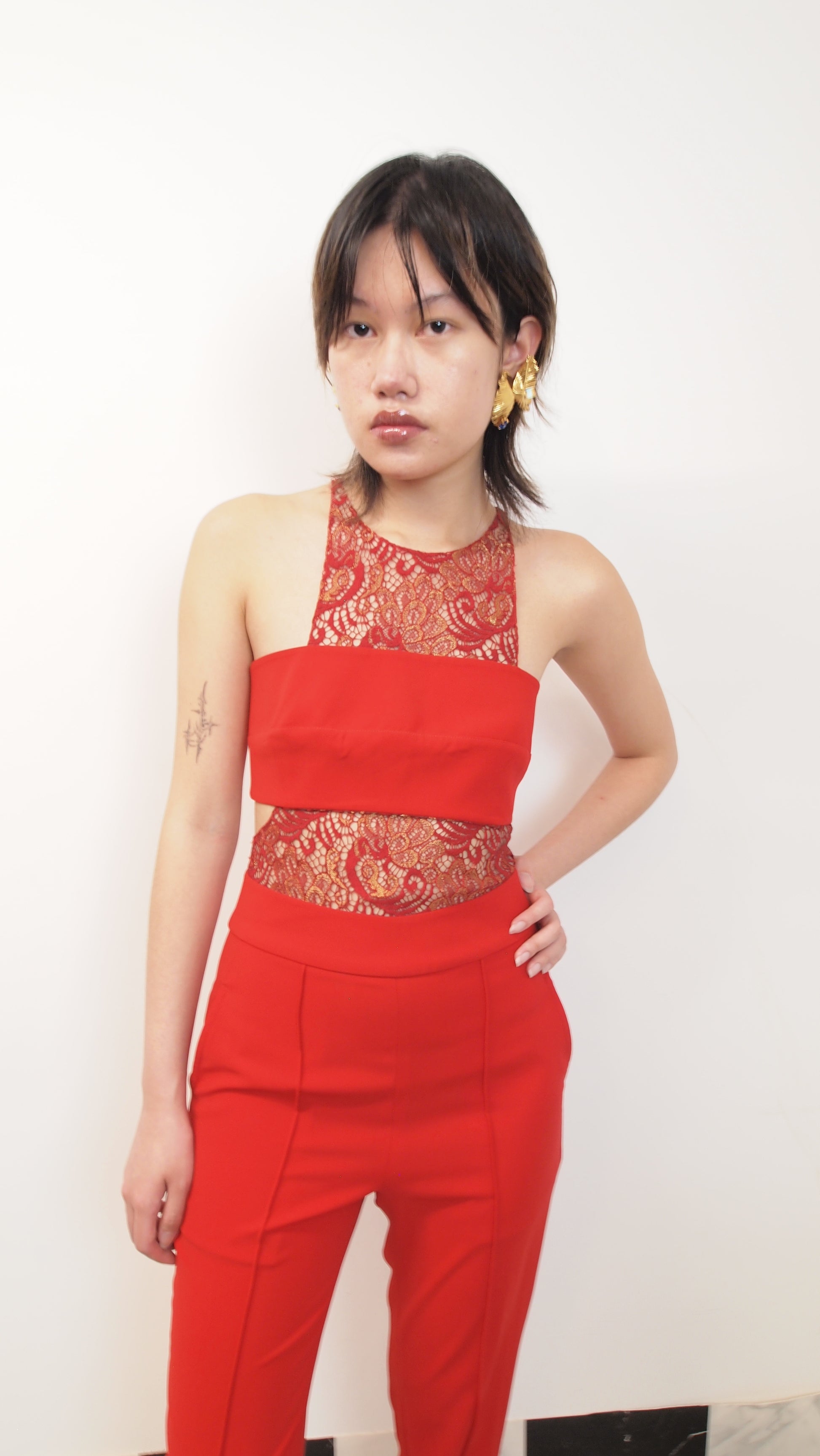 Chinese-embroidered Jumpsuit