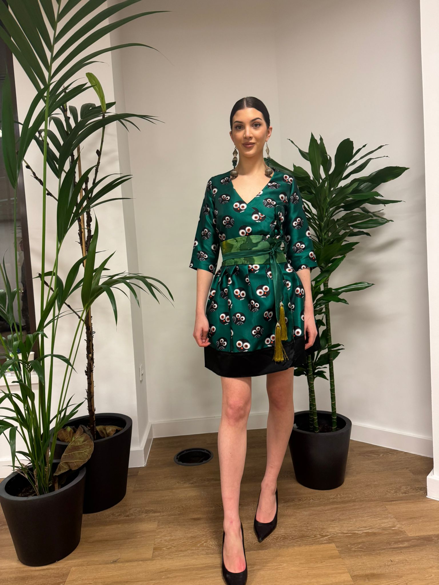 Silk and Wool Blend Dress