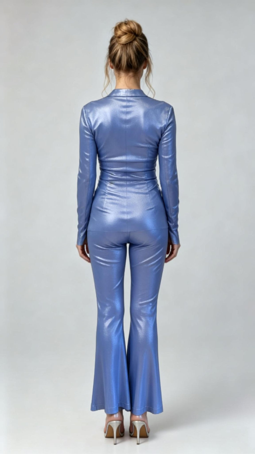 Coated Silk Knit Fabric Top