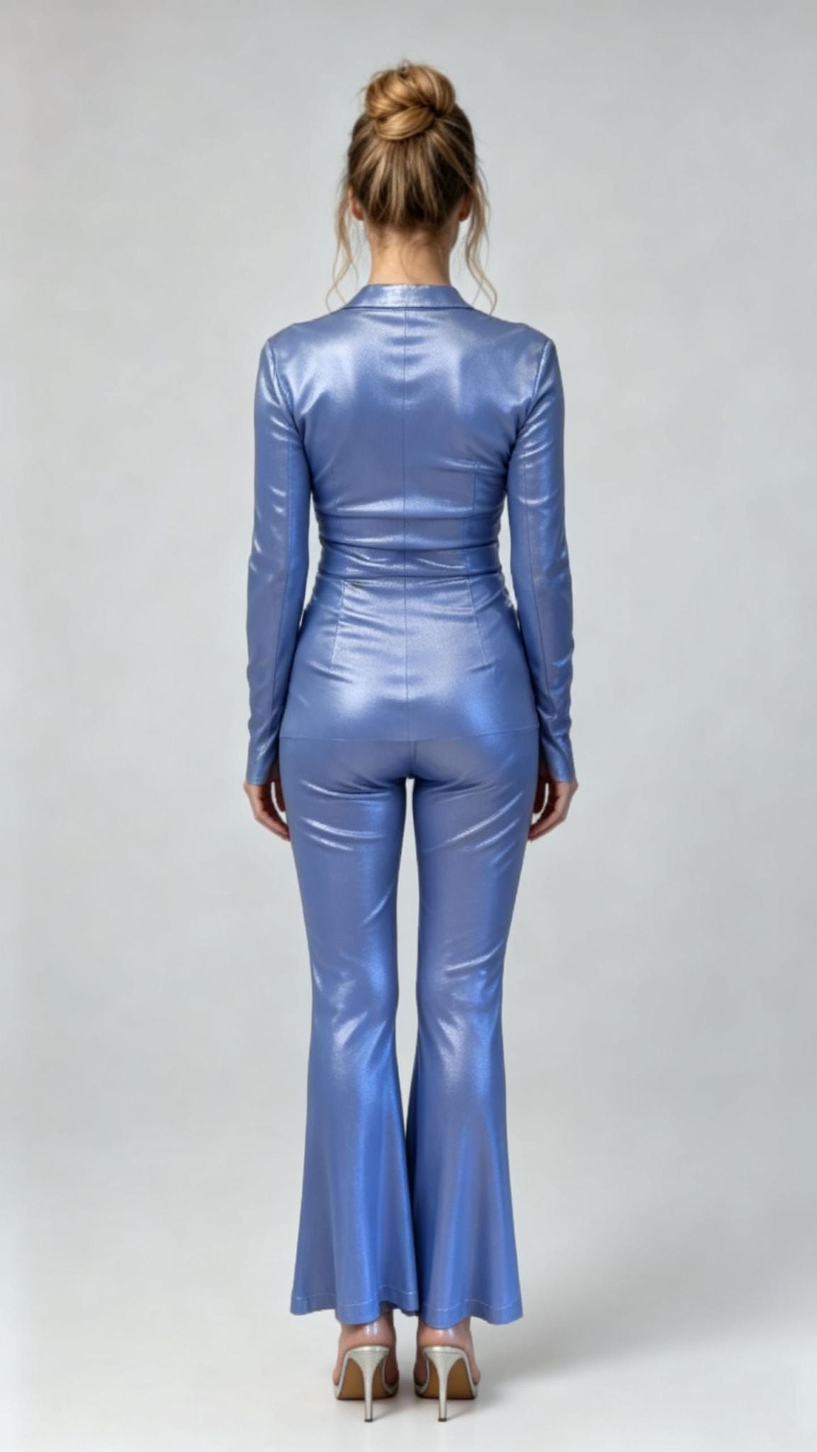 Coated Silk Knit Fabric Top