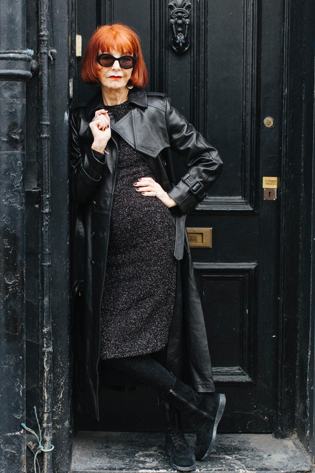 Leather Long Trench Coat