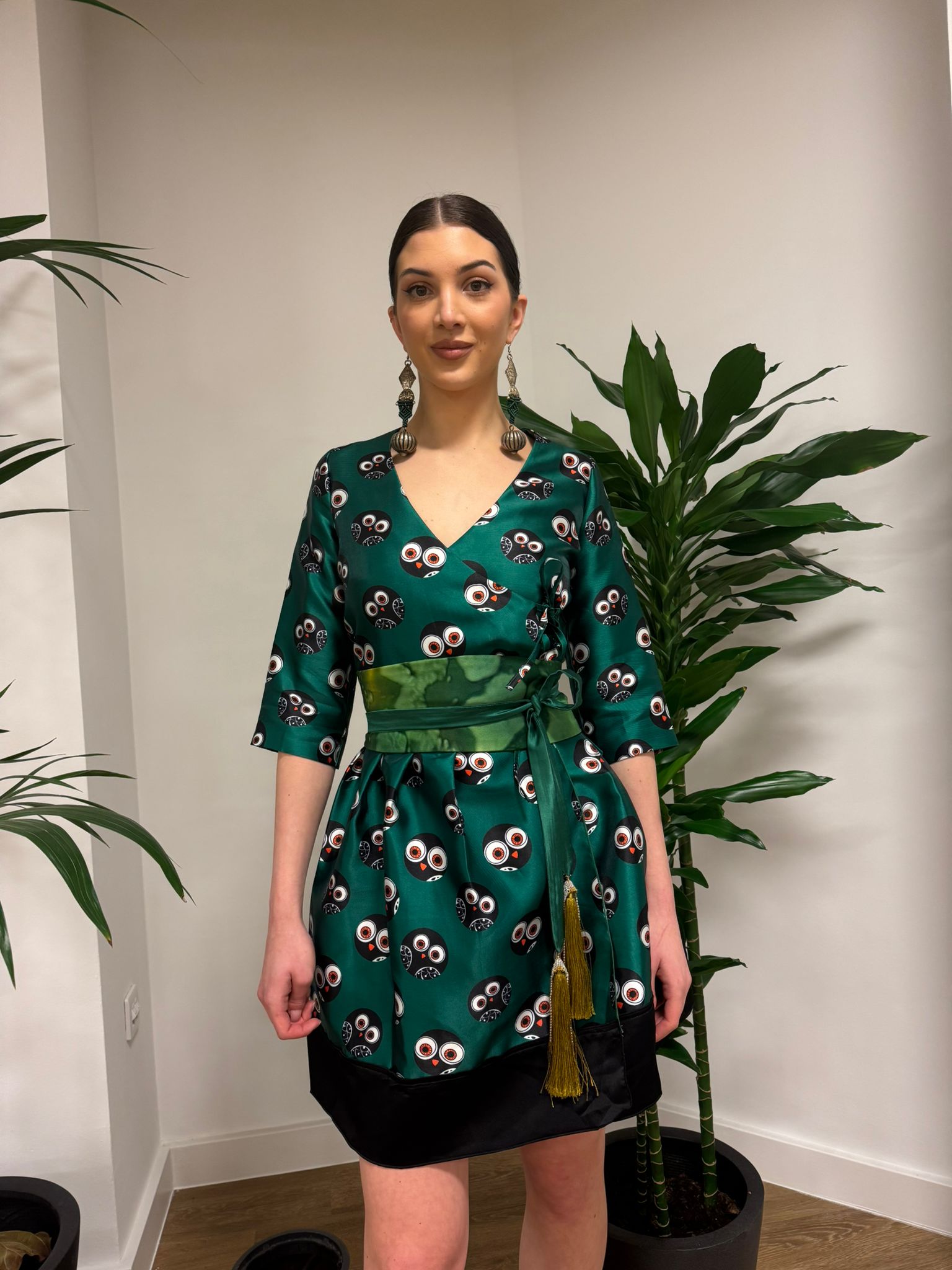 Silk and Wool Blend Dress