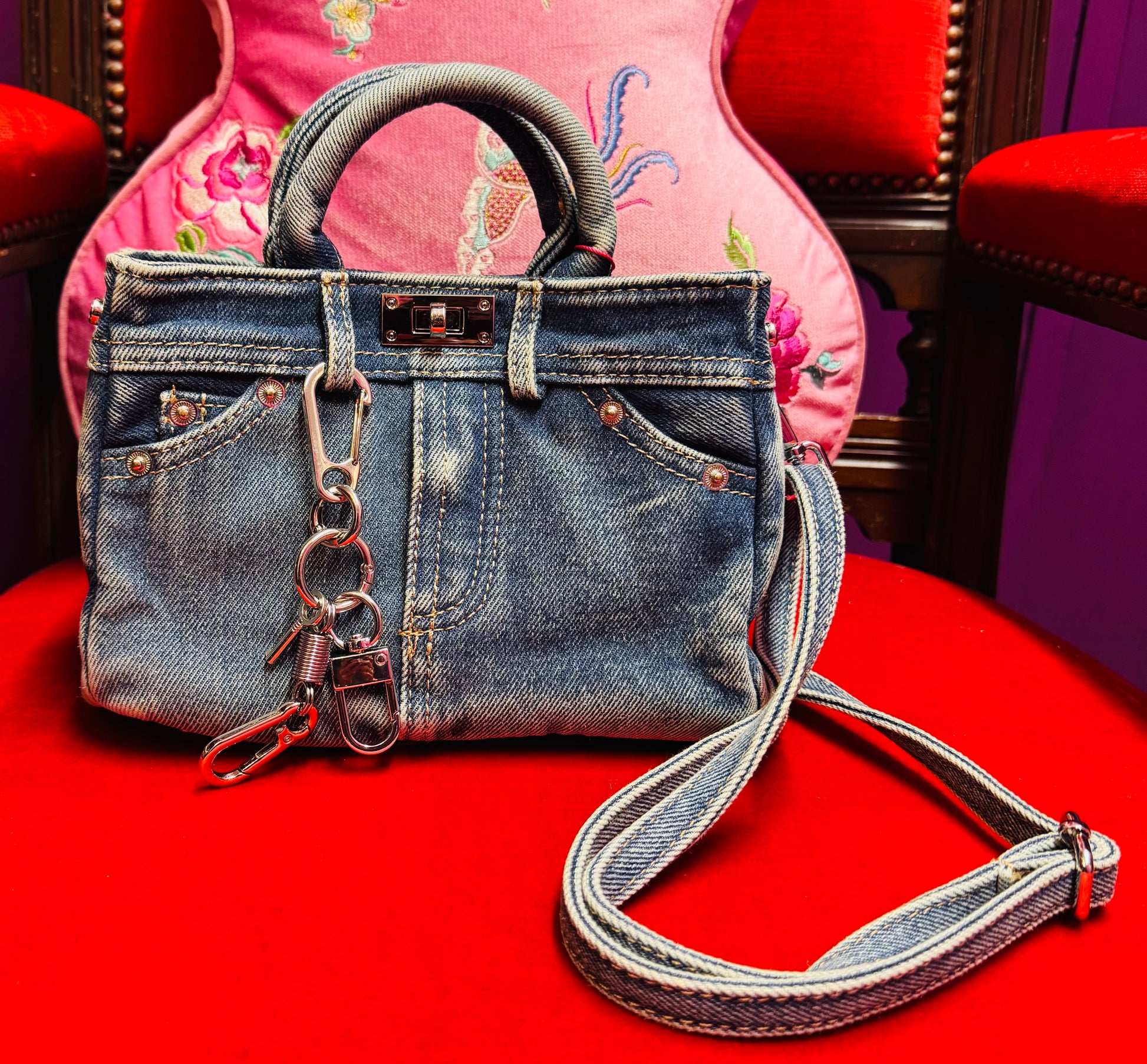 Mini Jeans Fabric Bag