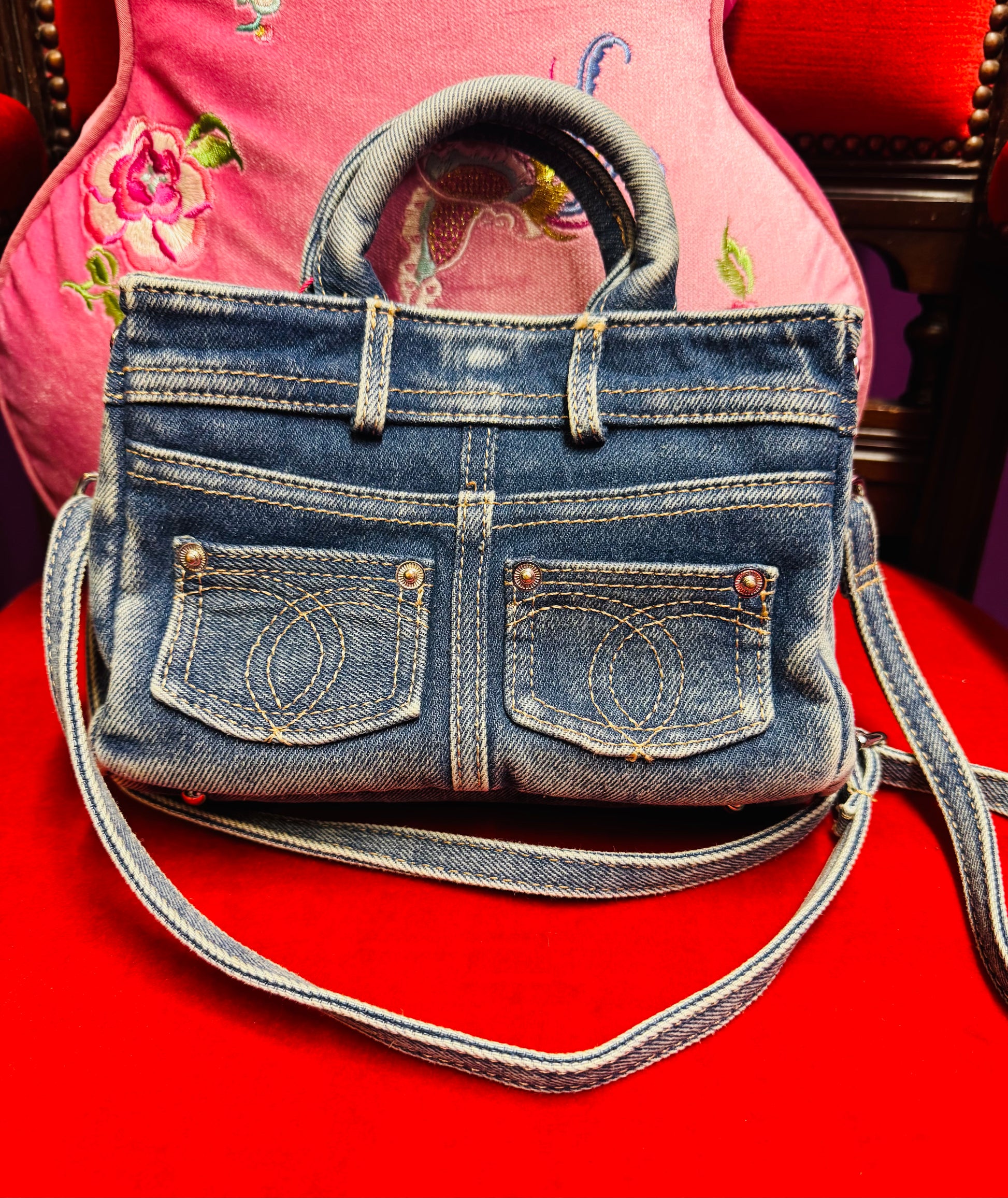 Mini Jeans Fabric Bag