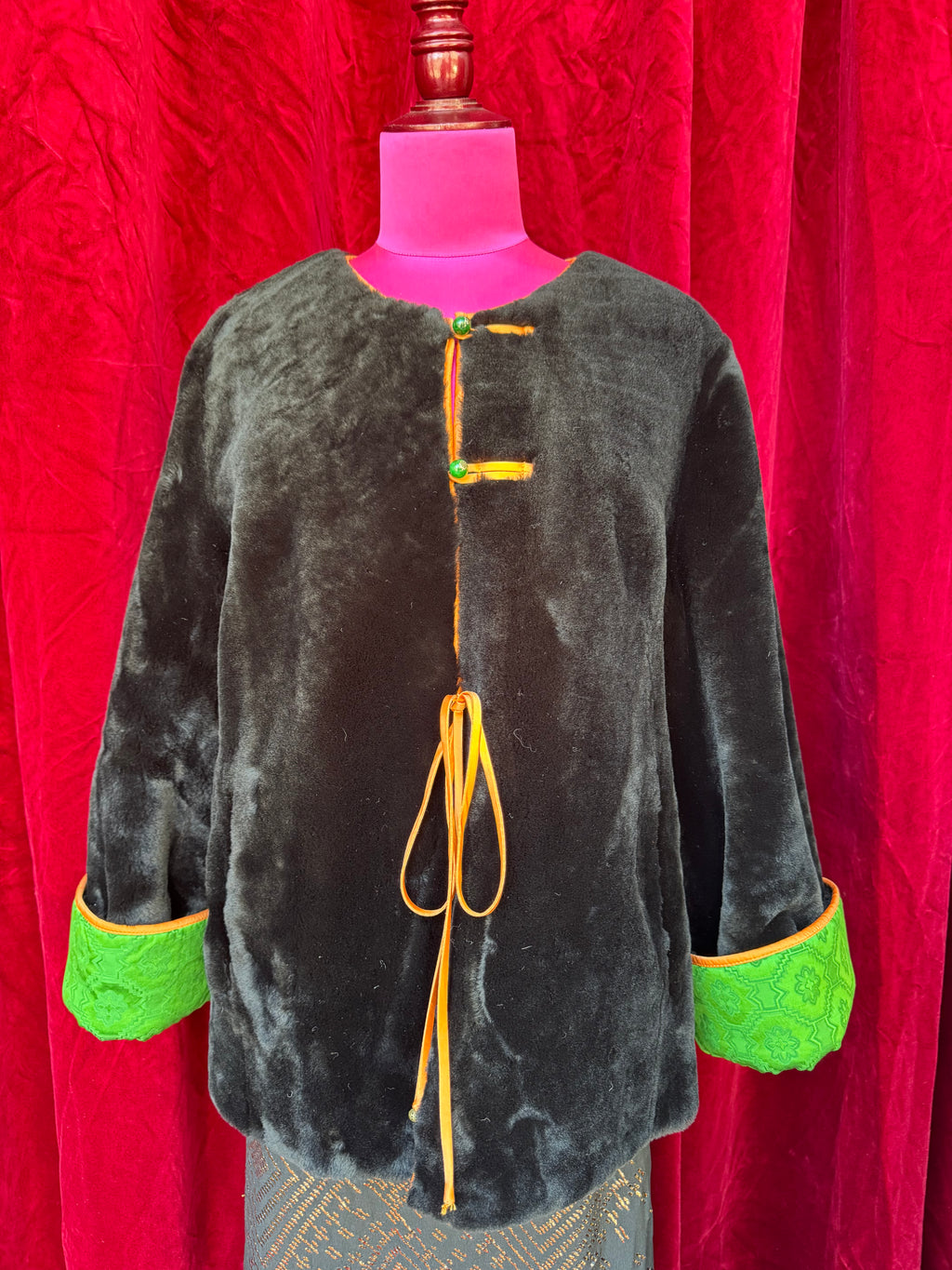 Reversible Silk & Shearing Far Coat