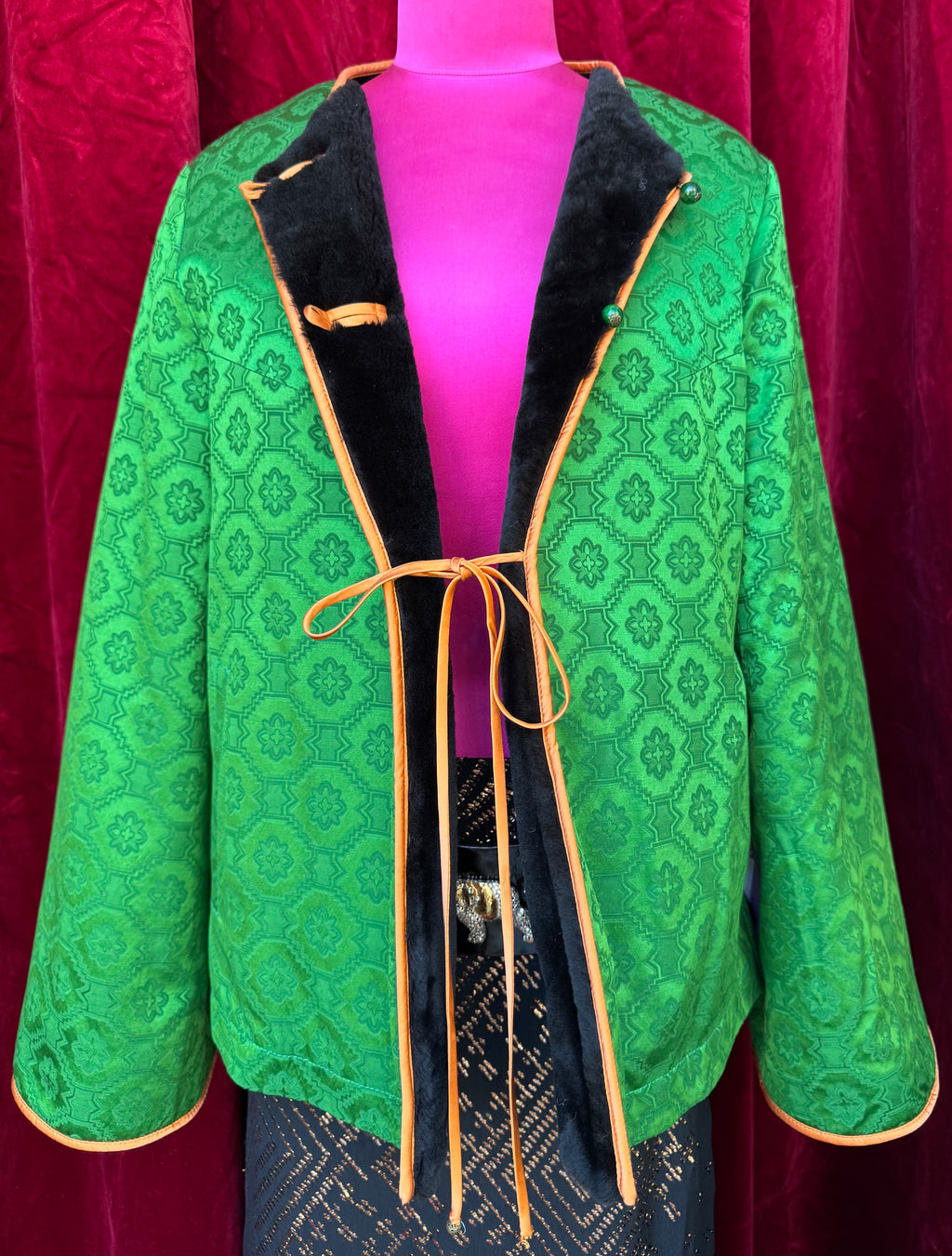 Reversible Silk & Shearing Far Coat