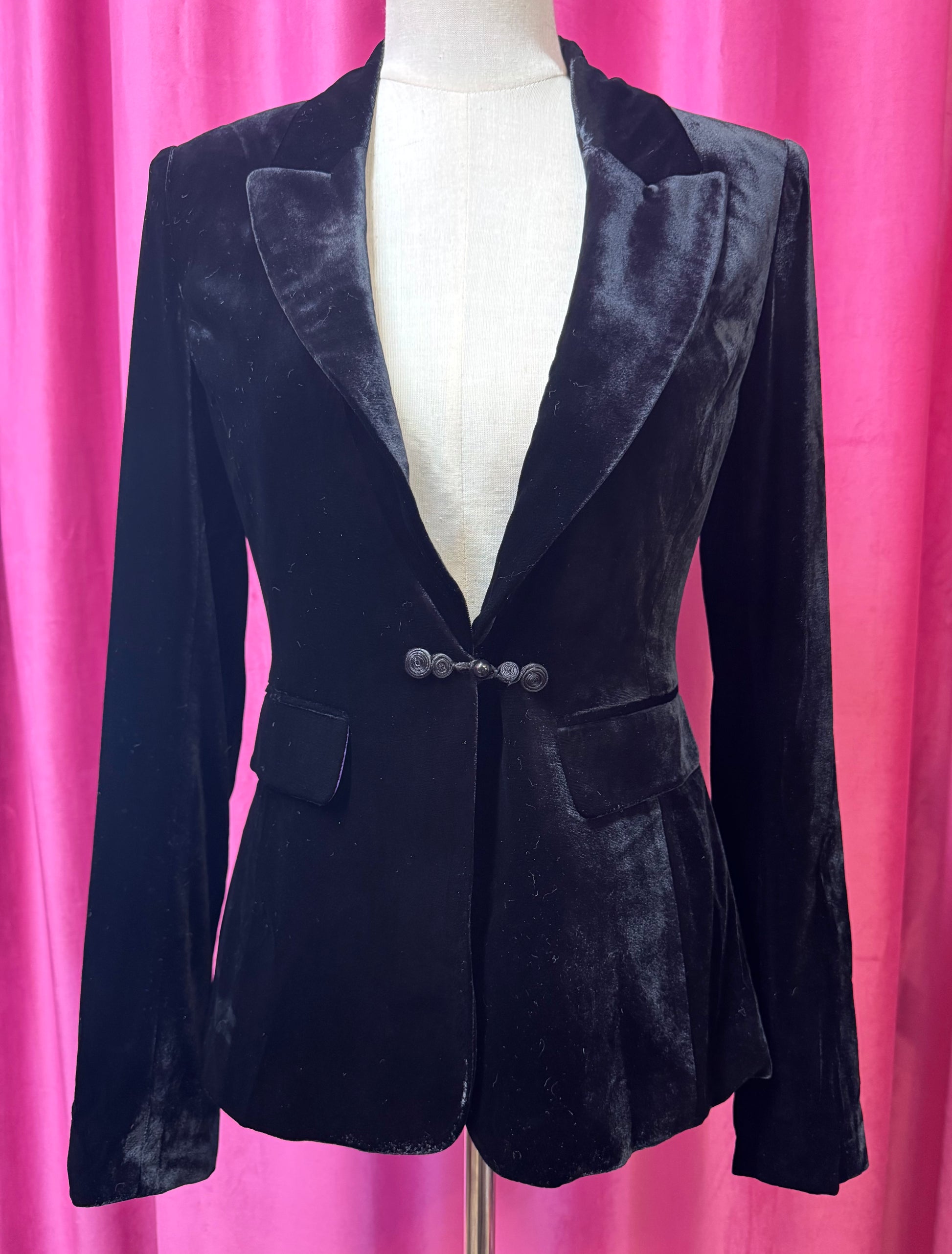 Couture Velvet Jacket ( Black )