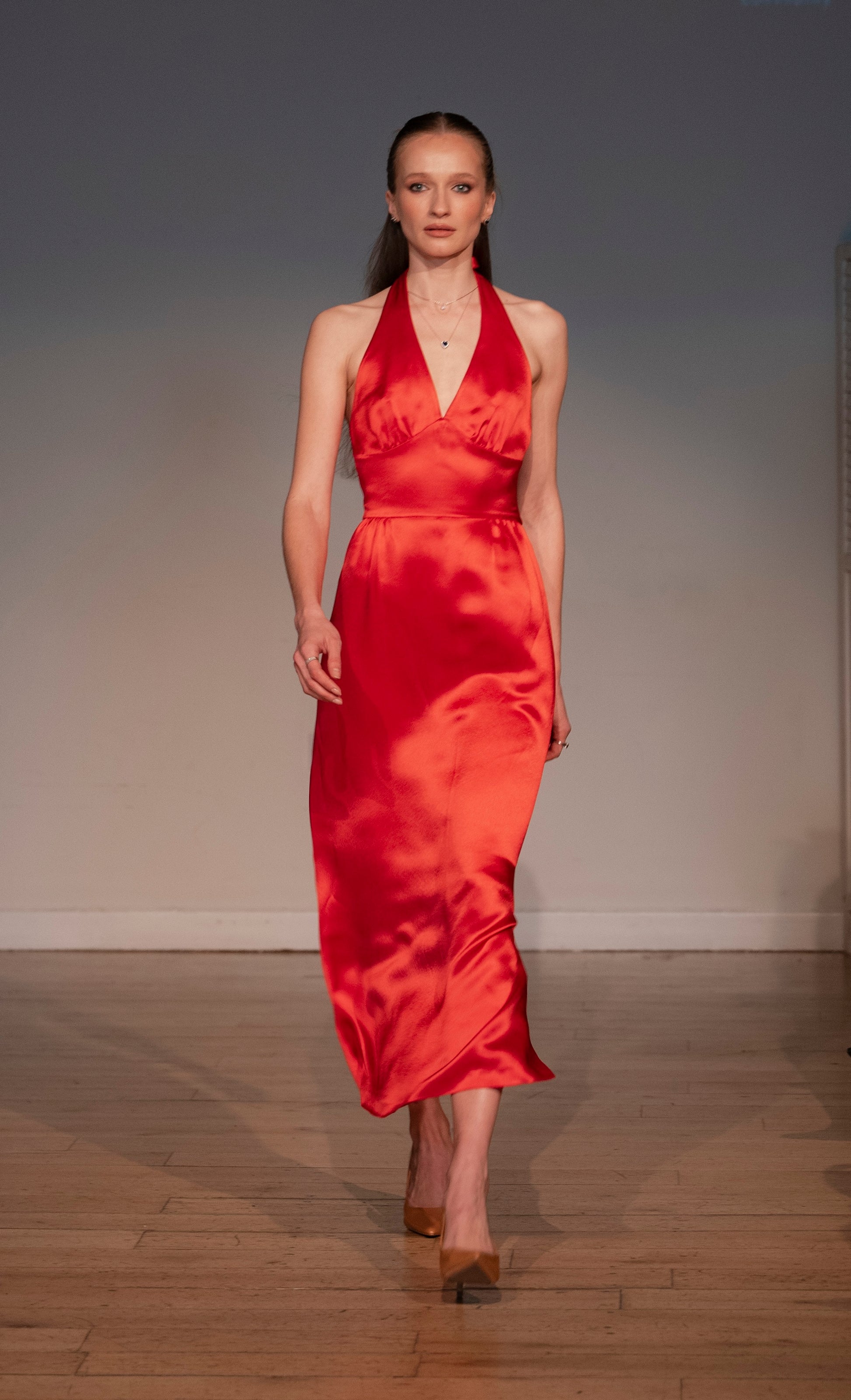 Red Halter Dress