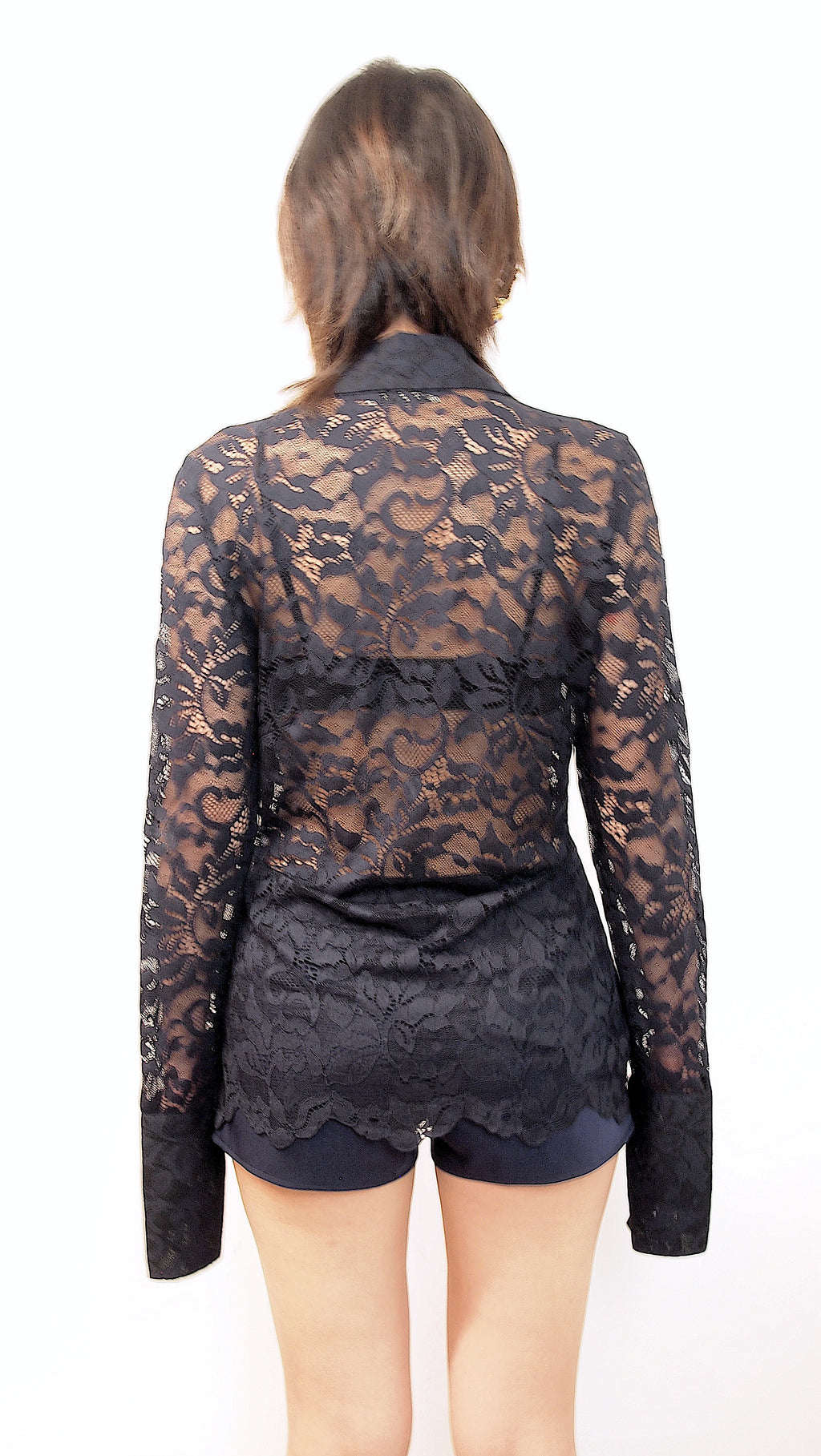 Long Sleeve Lace Blouse