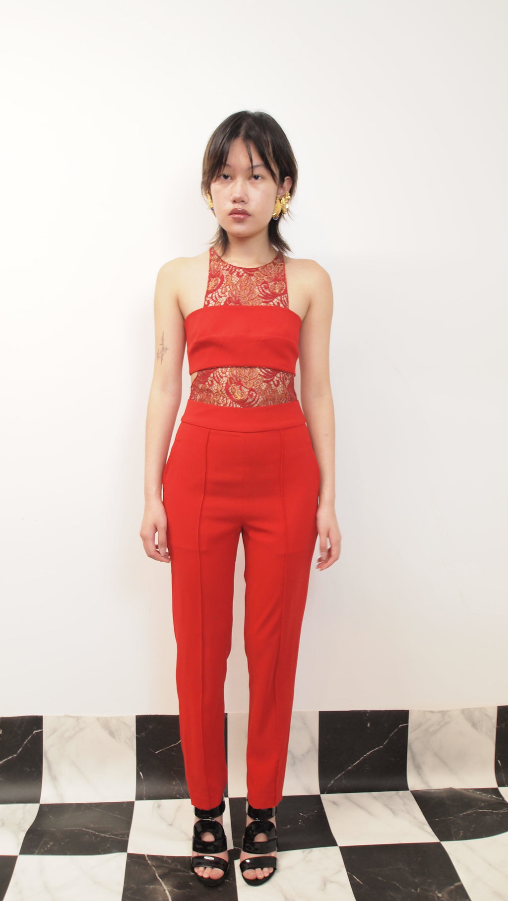 Chinese-embroidered Jumpsuit
