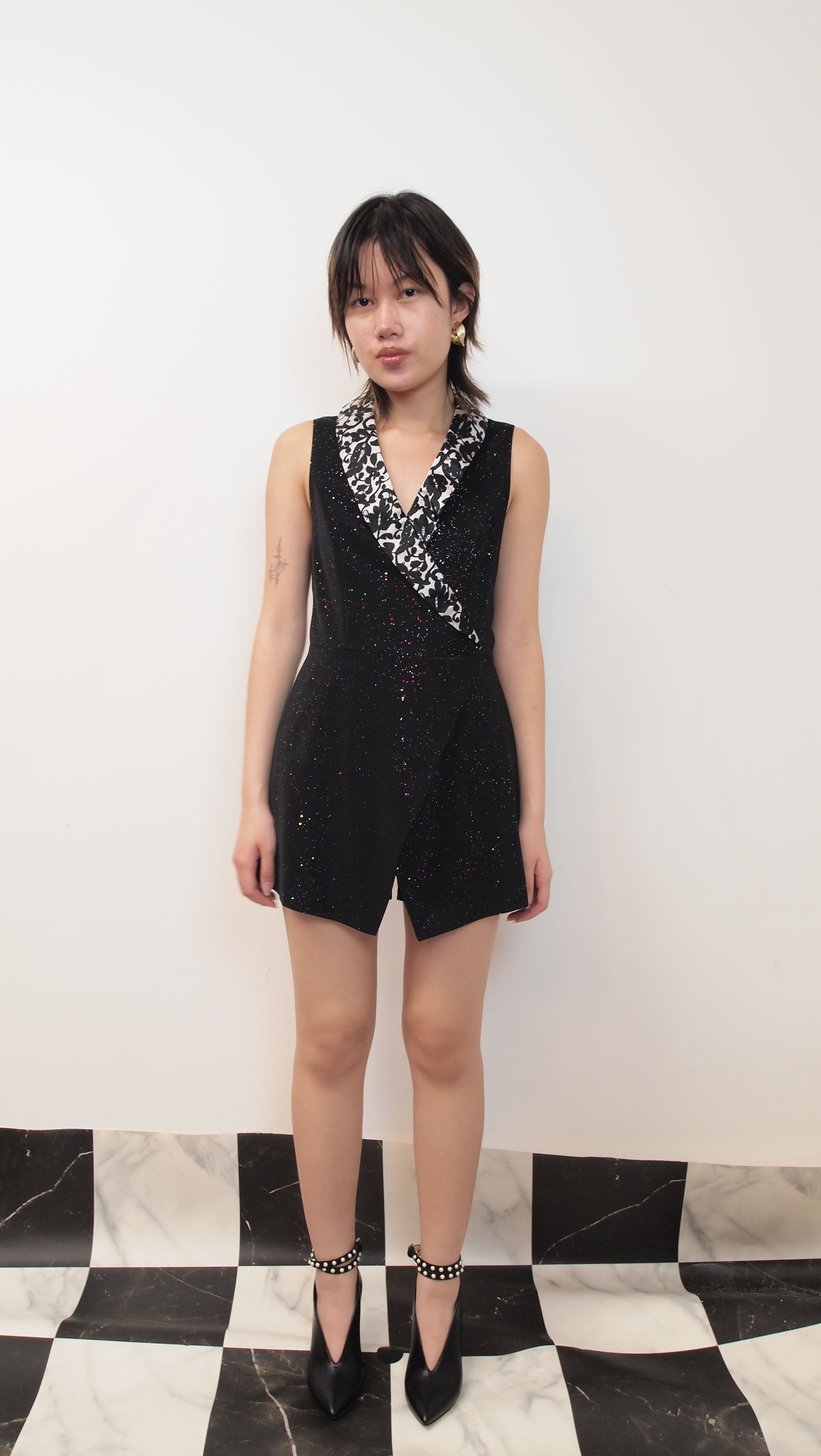 Sleeveless A-line Jumpsuit
