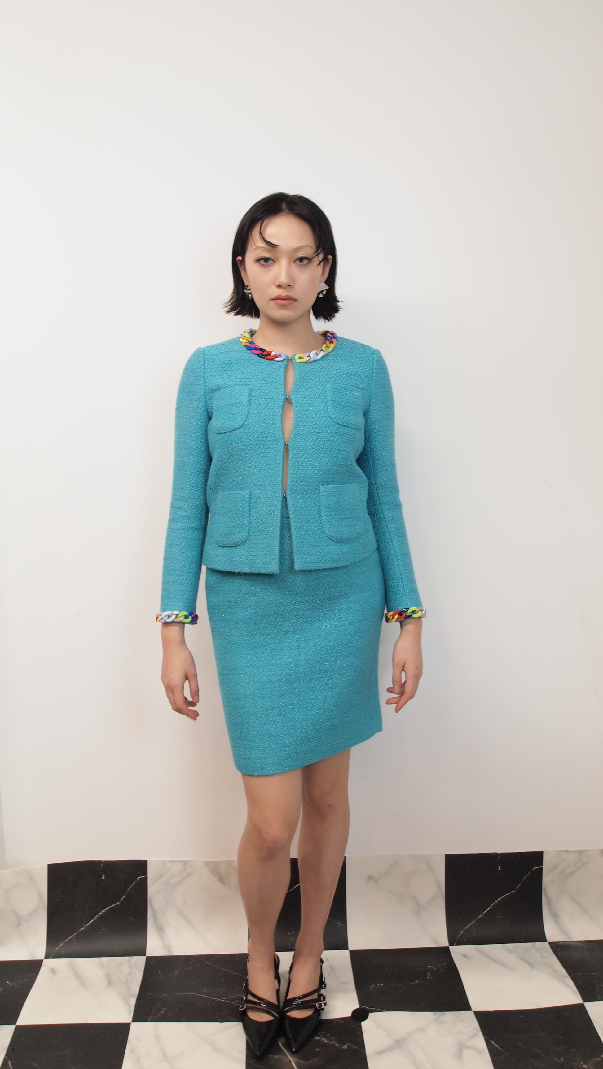 Tweed Pencil Skirt