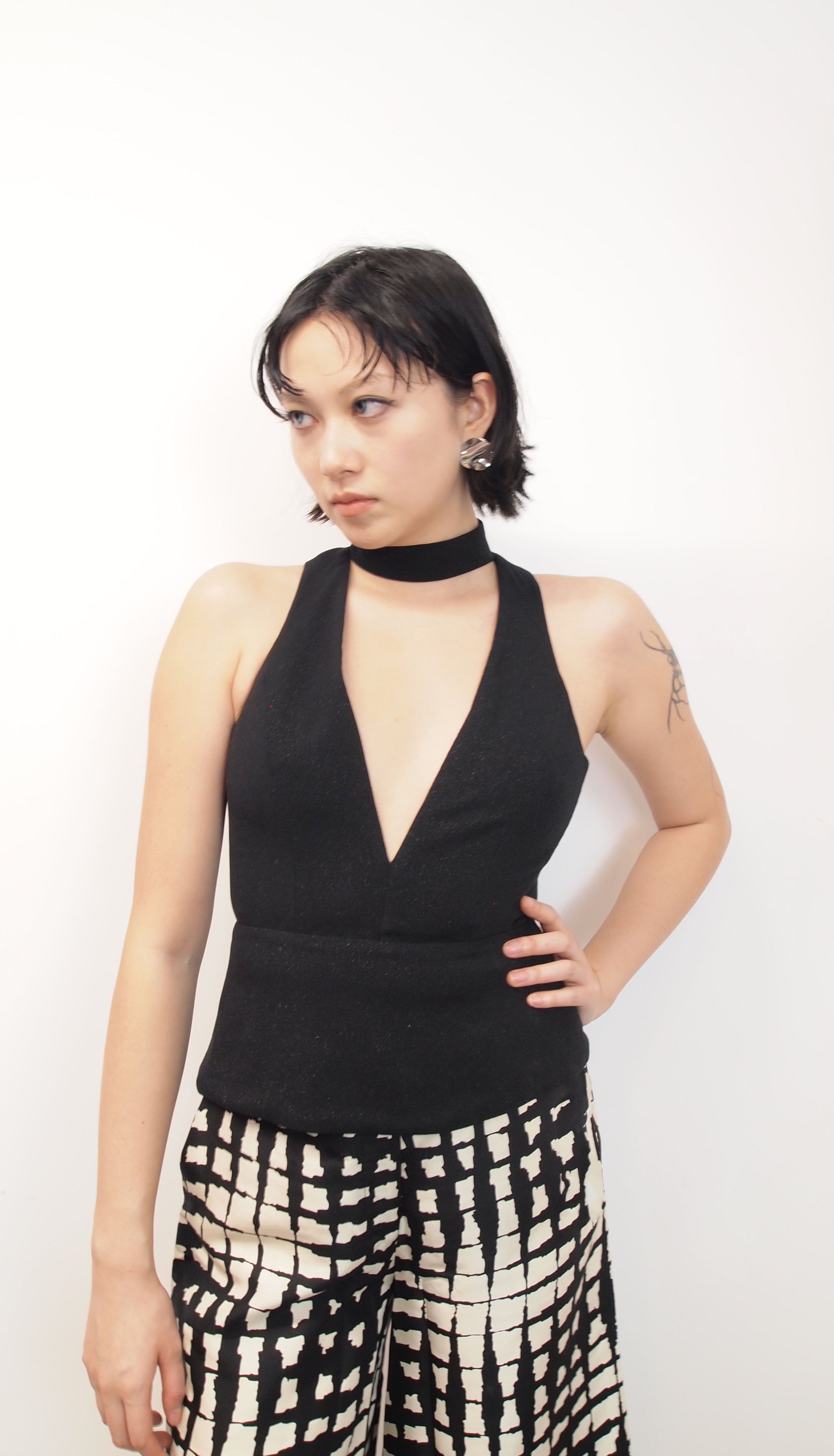 V-neck Halter Top