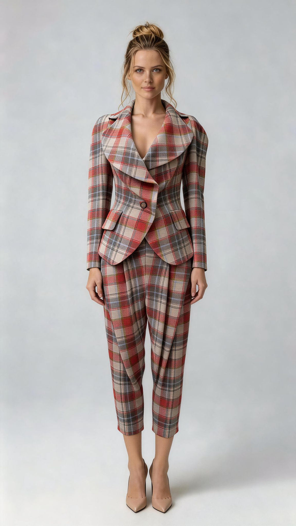 Crewneck Suit Jacket