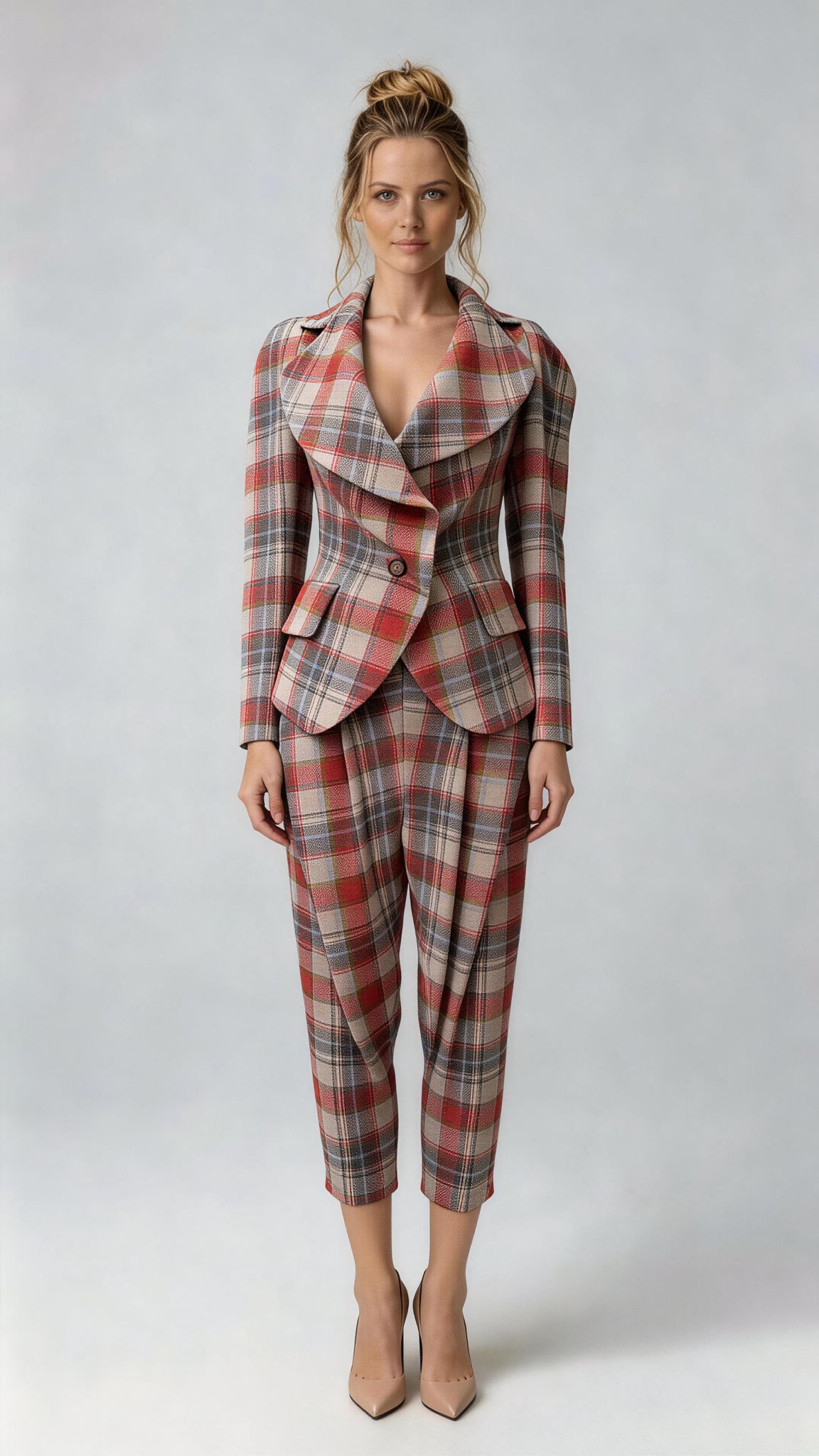 Crewneck Suit Jacket