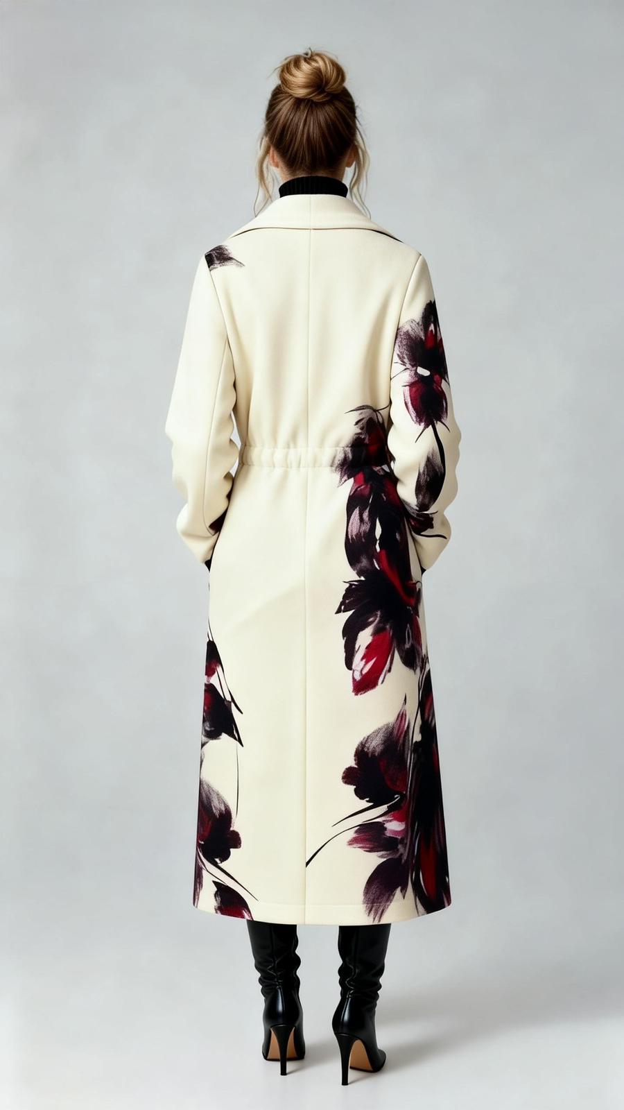 Wool Reversible 3D Print Coat